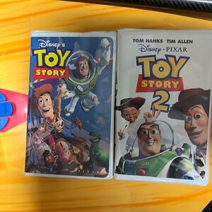 Toy Story & Toy Story 2 on VHS from Disney / Pixar (Set of 2) Vintage Classic